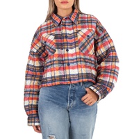 Polo Ralph Lauren Quilted Check Cropped Shell Jacket
