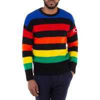 Polo Ralph Lauren Wool-Blend Logo Striped Sweater