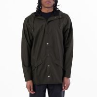Rains Green Waterproof Hooded Rain Jacket