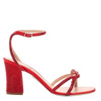 Rene Caovilla Nicole 80 Block-Heel Sandals