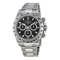 Rolex Cosmograph Daytona Automatic Black Dial Stainless Steel Oyster Bracelet Mens Watch