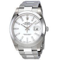 Rolex Oyster Perpetual Datejust White Dial Automatic Mens Watch 126300WSO