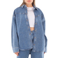 Rotate Rhinestone Denim Shirt