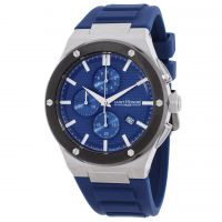 Saint Honore Paris New Haussmann Chronograph Quartz Blue Dial Mens Watch