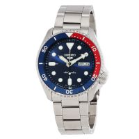 Seiko 5 Automatic Blue Dial Pepsi Bezel Mens Watch
