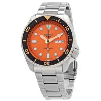 Seiko 5 Sports Automatic Orange Dial Mens Watch