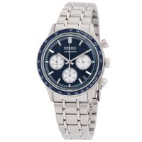 Seiko Chronograph Quartz Blue Dial Mens Watch