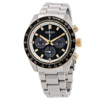 Seiko Prospex Speedtimer Chronograph Black Dial Mens Watch