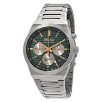 Seiko Sport Chronograph Quartz Green Dial Mens Watch