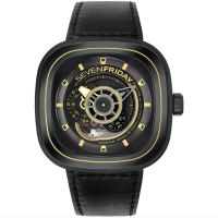 Sevenfriday P2B/02 Automatic Day-Night Black Dial Mens Watch
