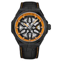 Stuhrling Original Legacy Automatic Orange Dial Mens Watch