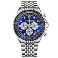 Stuhrling Original Monaco Chronograph Quartz Blue Dial Mens Watch