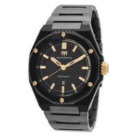 Technomarine Coral Quartz Black Dial Mens Watch