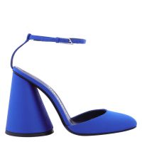 The Attico Ladies Cobalt Blue Luz Slingback Pumps