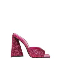 The Attico Ladies Pink Sequins Devon 115 mm Mule