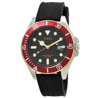 Timex Harborside Coast Quartz Black Dial Mens Watch