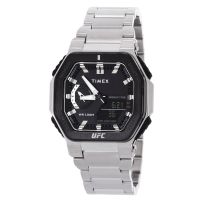 Timex UFC Colossus Alarm World Time Quartz Analog-Digital Black Dial Mens Watch