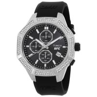 Timex UFC King Chronograph Quartz Crystal Black Dial Mens Watch
