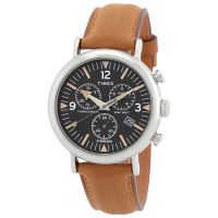 Timex Waterbury Standard Chronograph Quartz Black Dial Watch