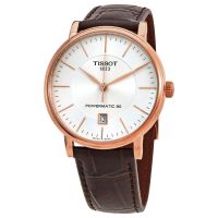 Tissot Carson Premium Powermatic 80 Automatic White Dial Mens Watch
