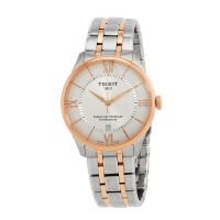 Tissot Chemin Des Tourelles Automatic Silver Dial Two-Tone Mens Watch