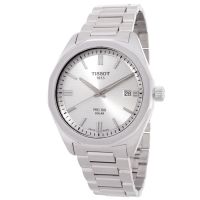 Tissot PRC Quartz Solar-Powered Silver Dial Watch