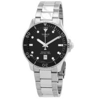 Tissot Seastar Quartz Black Dial Mens Watch