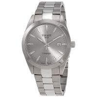 Tissot T-Classic Titanium Quartz Grey Dial Mens Watch