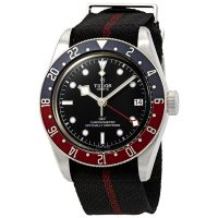 Tudor Black Bay Automatic Black Dial Pepsi Bezel Mens Watch