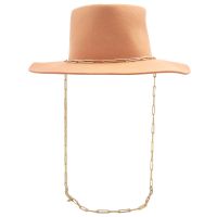 Van Palma Apricot Ulysse Fedora Hat