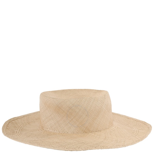 Van Palma Beige Alba Straw Large Brim Sun Hat