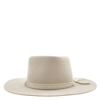 Van Palma India Wool Felt Fedora Hat In Ivory