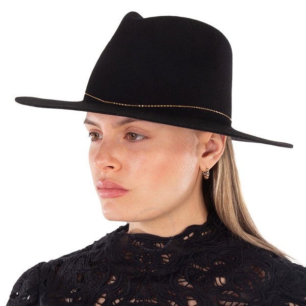 Van Palma Ladies Black Basile Bead Embellished Hat