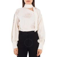 Victoria Beckham Gathered-Detail Asymmetric Blouse
