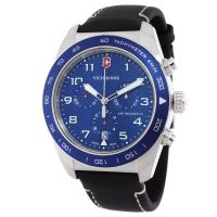 Victorinox Swiss Army Chronograph Quartz Blue Dial Mens Watch