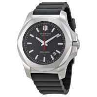 Victorinox Swiss Army I.N.O.X Black Dial Black Rubber Mens Watch