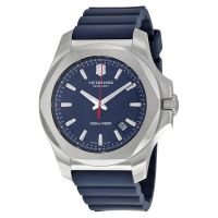 Victorinox Swiss Army INOX Blue Dial Blue Rubber Mens Watch