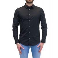 Emporio Armani Logo-Embroidered Buttoned Shirt