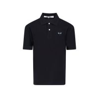 Comme des Garcons Play Logo Patch Short Sleeved Polo Shirt