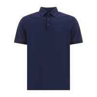 Herno Button Detailed Short-Sleeved Polo Shirt