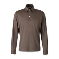 Herno Button-Up Neck Long-Sleeved Polo Shirt