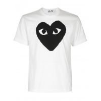 Comme des Garcons Play Heart Printed Crewneck T-Shirt