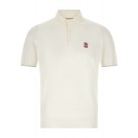 Brunello Cucinelli Logo Detailed Short-Sleeved Polo Shirt