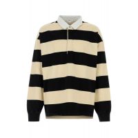 Alexander McQueen Oversized Striped Polo Shirt