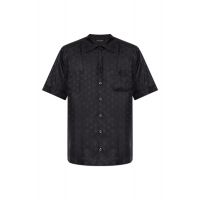 Dolce & Gabbana Monogram Jacquard Short-Sleeved Shirt