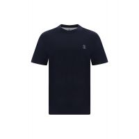 Brunello Cucinelli Logo Printed Crewneck T-Shirt