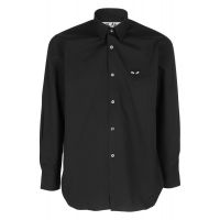 Comme des Garcons Play Heart Embroidered Buttoned Shirt
