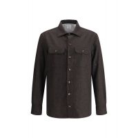 Brunello Cucinelli Flap Pocket Long-Sleeved Shirt