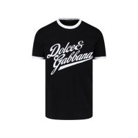 Dolce & Gabbana Flock Printed Crewneck T-Shirt