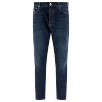 Brunello Cucinelli Distressed Straight-Leg Jeans